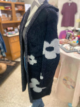 Load image into Gallery viewer, Black Floral Cardigan