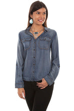 Load image into Gallery viewer, Scully hi-lo Denim Blouse