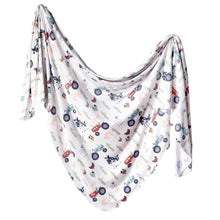 Load image into Gallery viewer, Copper Pearl Knit Swaddle Blanket