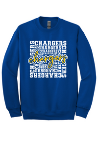 Chargers Typography Crew Sweatshirt