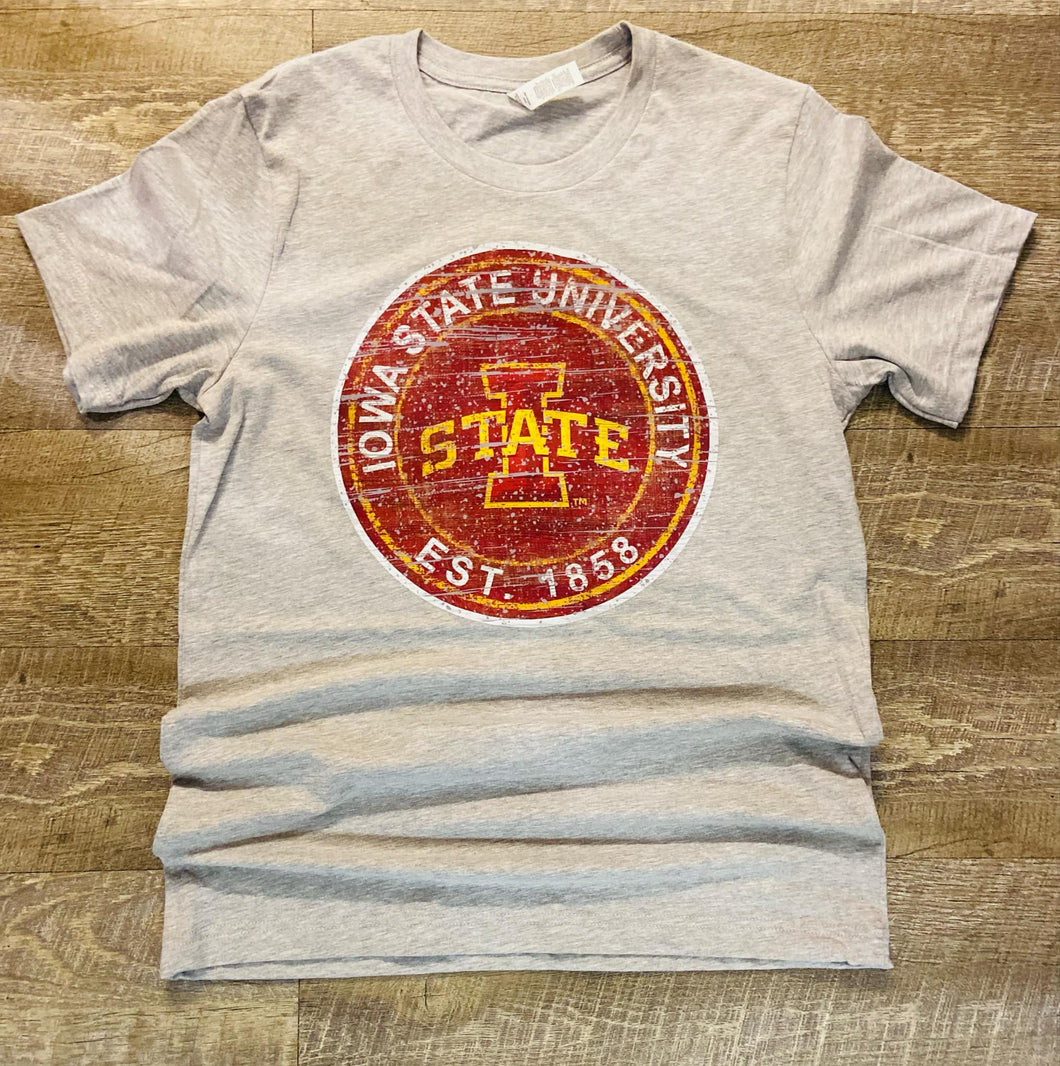 Iowa State Distressed Logo T-Shirt