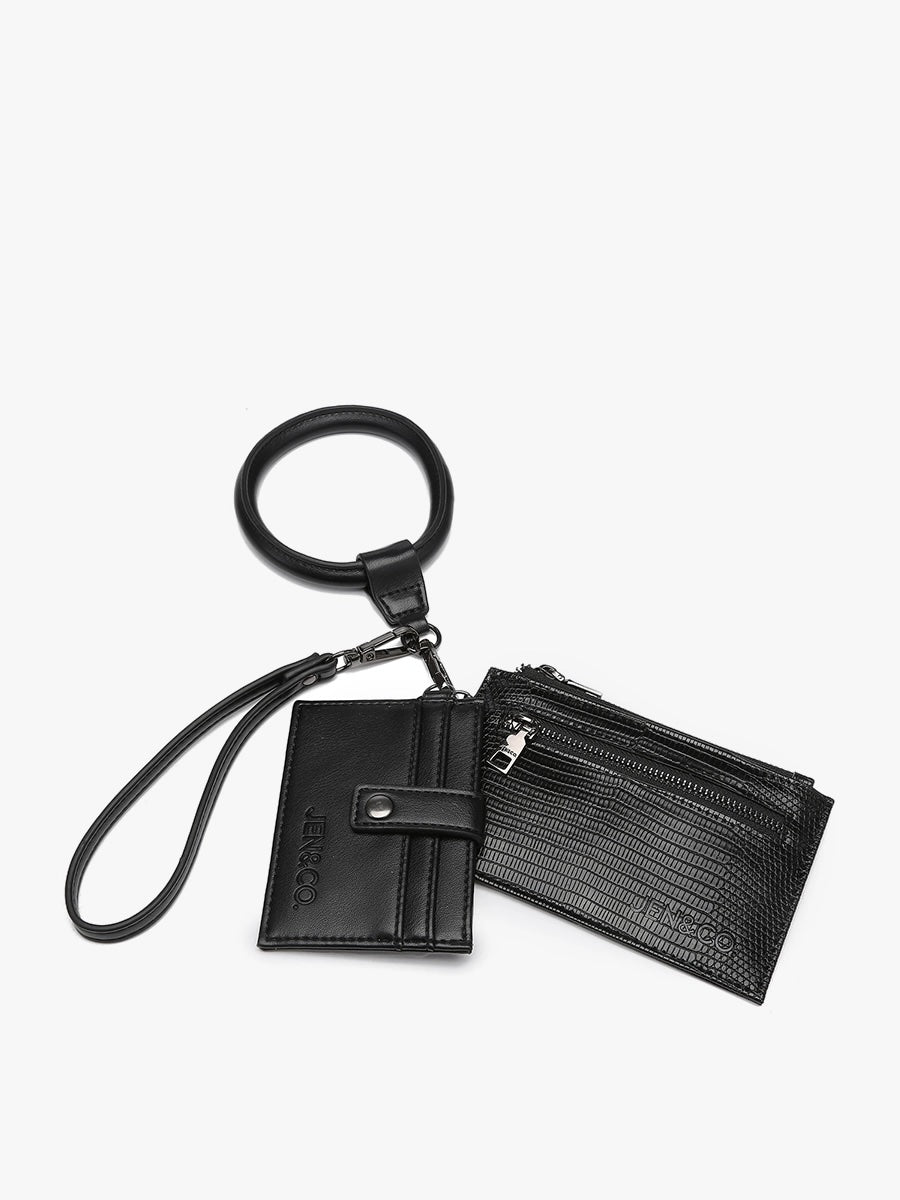 Jen & Co. Black Libby Lizard Double Wallet Bangle – William and Wesley ...