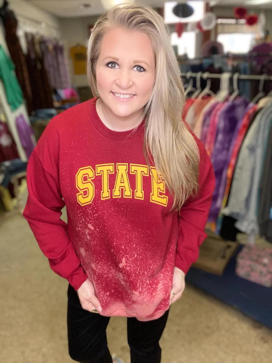 Iowa State Distressed Sweatshirt
