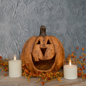 11" Terracotta Big Mouth Pumpkin