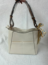 Load image into Gallery viewer, Cream &amp; Cognac Bucket Bag
