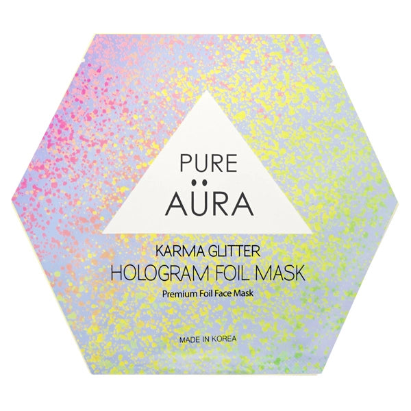 Pure Aura Karma Glitter Hologram Foil Mask