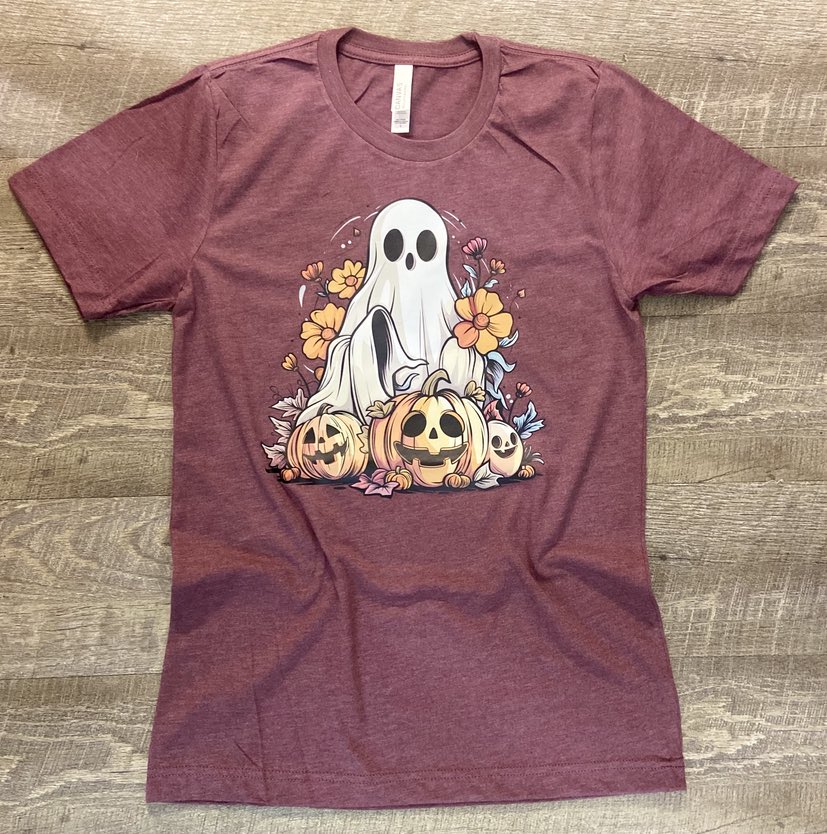 Halloween Ghost & Pumpkin T-Shirt