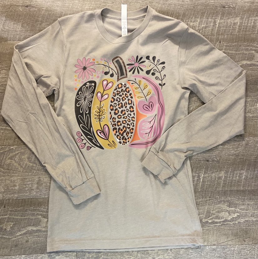 Fall Colorful Pumpkin Longsleeve Shirt