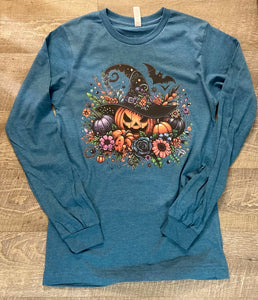Fall Jack O Lantern Witch Hat
