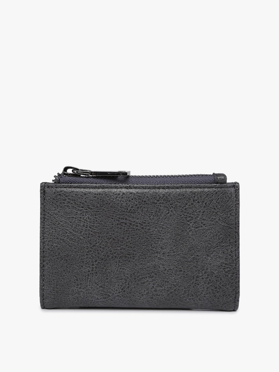Jen & Co. - Charcoal Zara Rfid Zip-Top Wallet