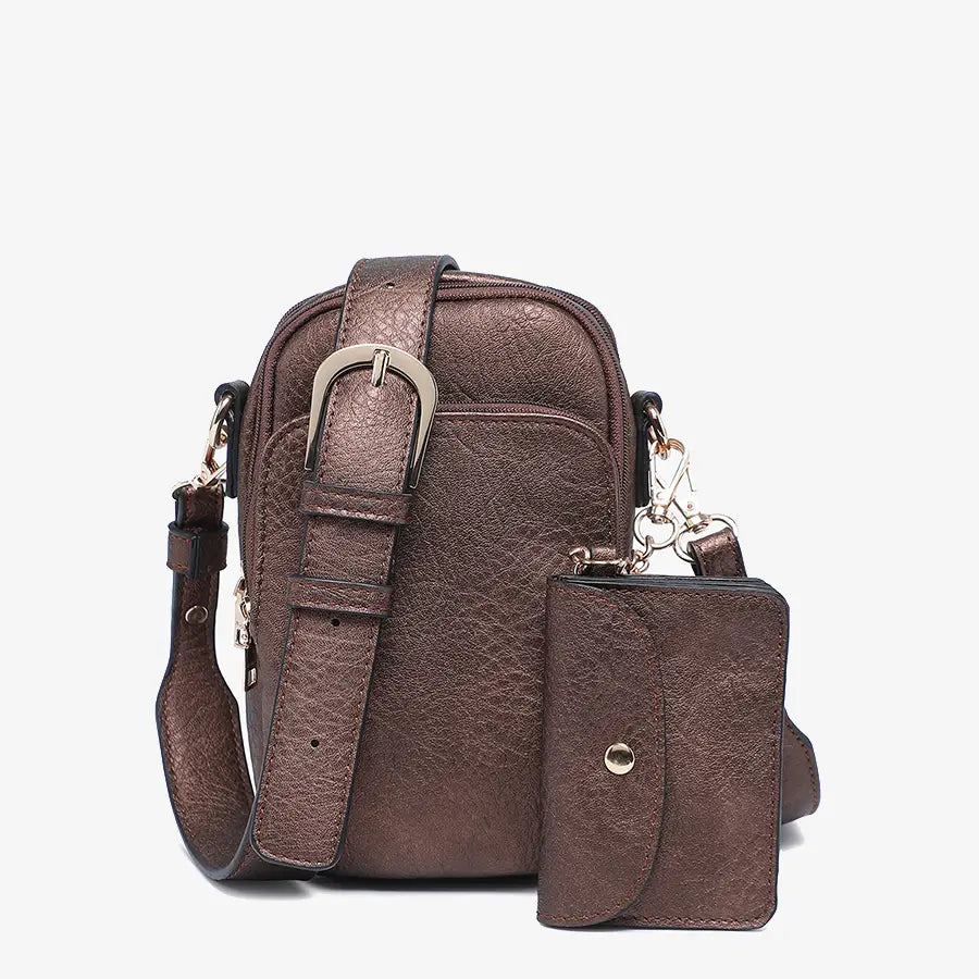 Jen & Co. Parker 3 Compartment Crossbody w/ Pouch