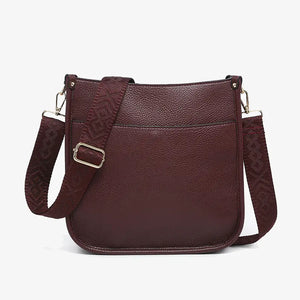 Jen & Co. Merlot Posie Crossbody w/ Removable Strap