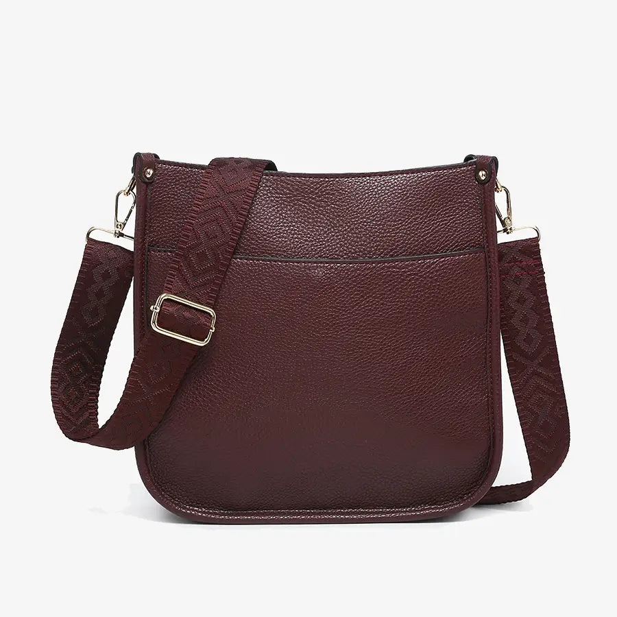 Jen & Co. Merlot Posie Crossbody w/ Removable Strap