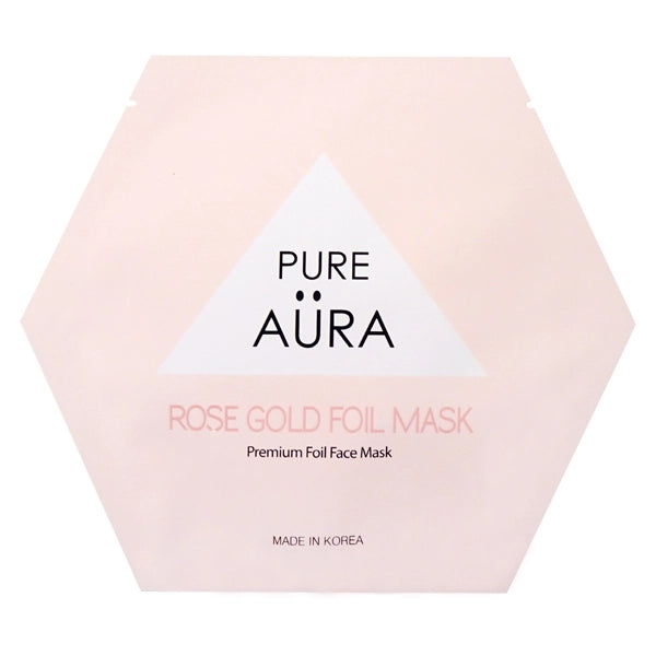 Pure Aura Rose Gold Foil Mask
