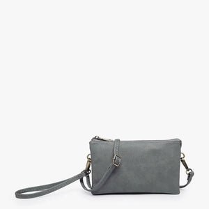 Jen & Co. Riley Monogrammable 3 Compartment Crossbody/Wristlet Bag