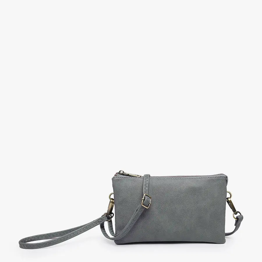 Jen & Co. Riley Monogrammable 3 Compartment Crossbody/Wristlet Bag