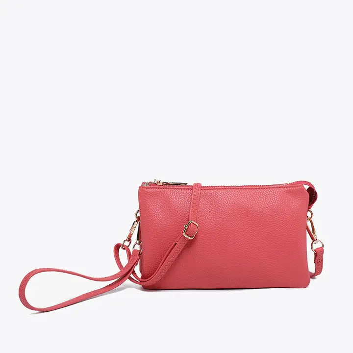 Jen & Co. Riley Monogrammable 3 Compartment Crossbody/Wristlet Bag