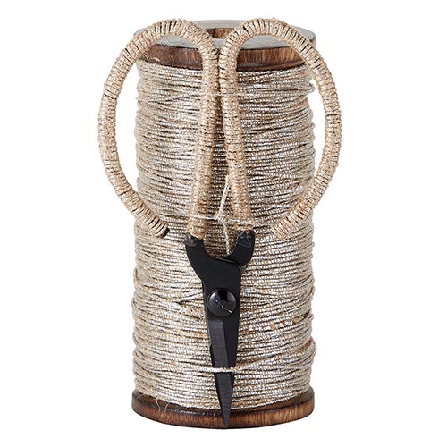 Natural Jute/Silver Twine with Scissors