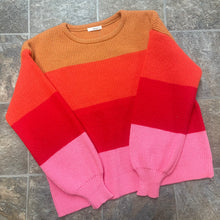Load image into Gallery viewer, Valentine&#39;s Colorblock Sweater

