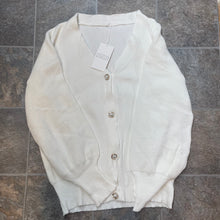 Load image into Gallery viewer, White Pearl Closure Cardigan

