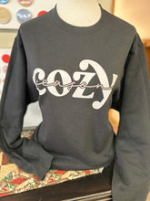 Load image into Gallery viewer, Black Cozy Season Crewneck Sweatshirt
