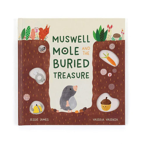 JellyCat - Muswell Mole & the Buried Treasure Book