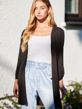 Load image into Gallery viewer, Dear Scarlett Open Front Cardigan - Black
