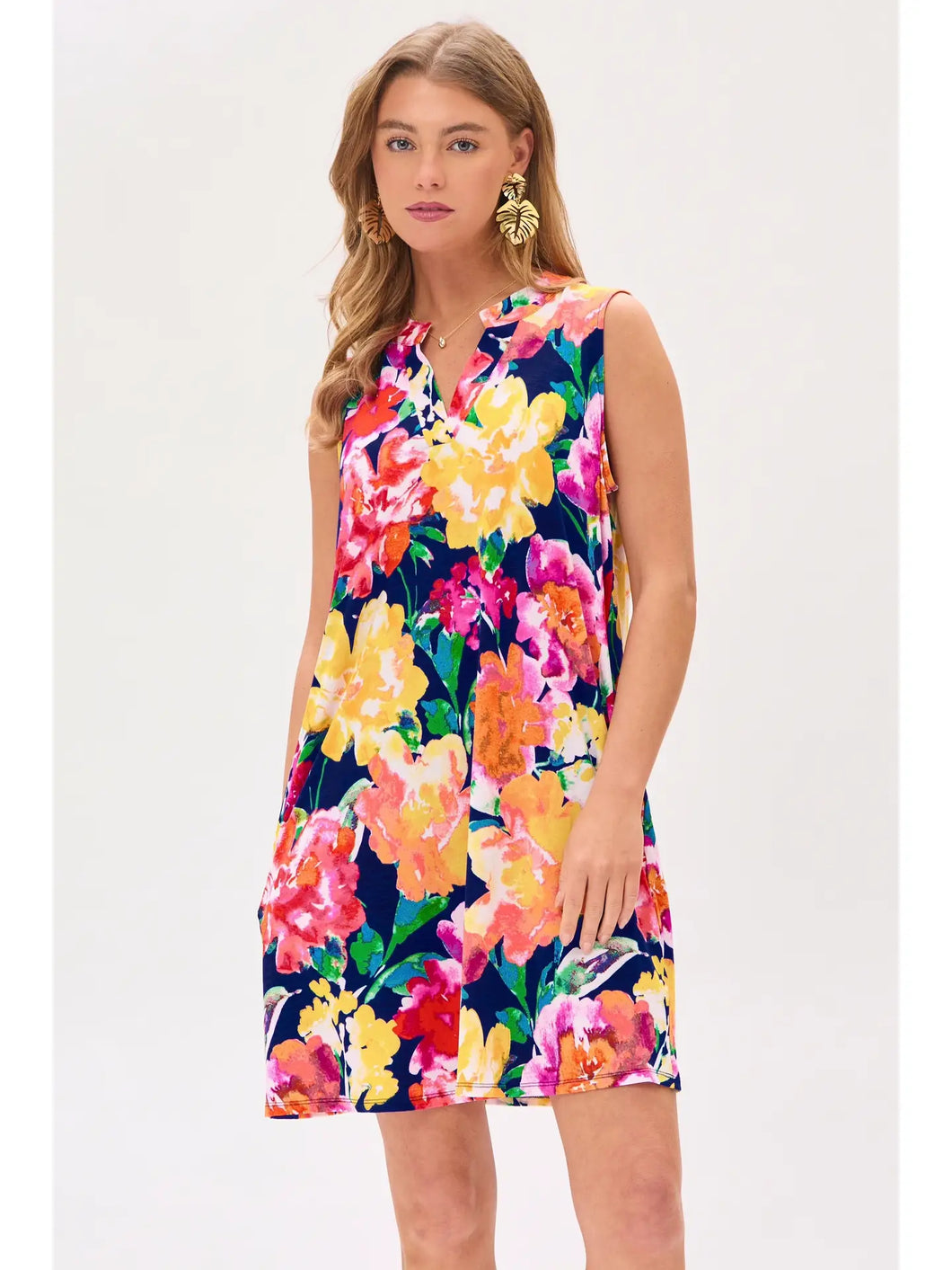 Dear Scarlett - Floral Dress Back Pleat