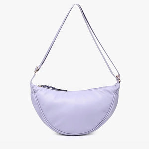Jen & Co. Rosalie Small Banana Sling Bag w/ Braided Zipper