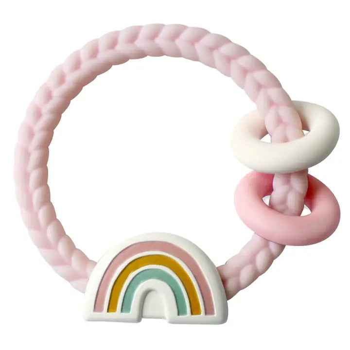 Ritzy Rattle™ Silicone Teether Rattle Rainbow