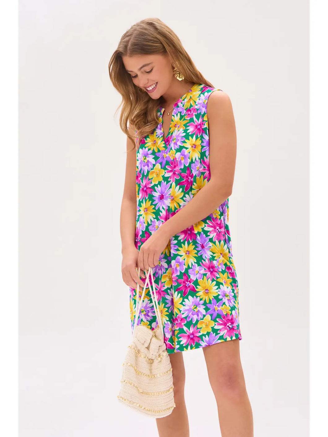 Dear Scarlett - Floral Sleeveless Mini Dress