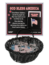 Load image into Gallery viewer, God Bless America - Swivel Flag Charms in a Basket
