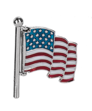 Load image into Gallery viewer, God Bless America - Swivel Flag Charms in a Basket
