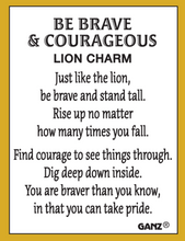 Load image into Gallery viewer, Lion Charms - Be Brave &amp; Courageous
