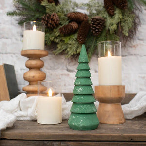 9" Green No Base Wooden Tree
