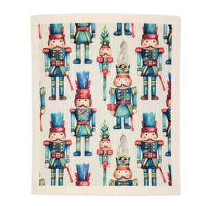 Christmas Nutcracker Swedish Dishcloth
