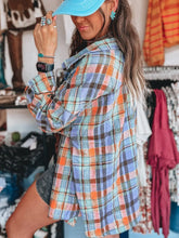 Load image into Gallery viewer, Women&#39;s Plaid Print Loose Vintage Shirt
