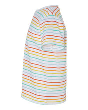 Load image into Gallery viewer, Toddler Rabbit Skin Fine Jersey Tee - Rainbow Stripe
