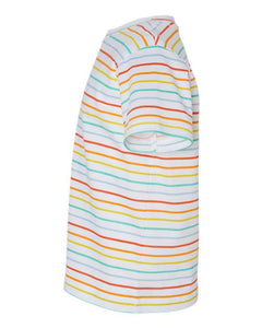 Toddler Rabbit Skin Fine Jersey Tee - Rainbow Stripe