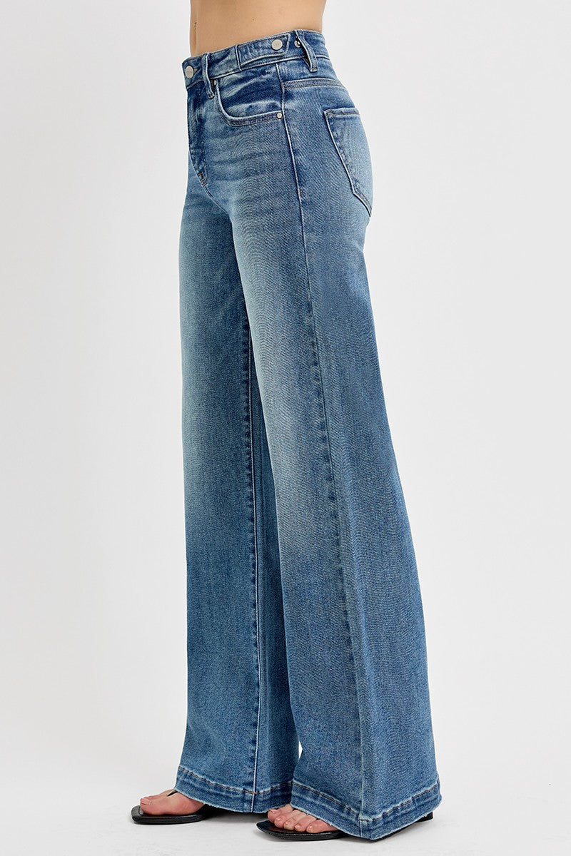 Risen Jeans - TUMMY CONTROL HIGH RISE WIDE ADJUSTABLE WAIST BAND