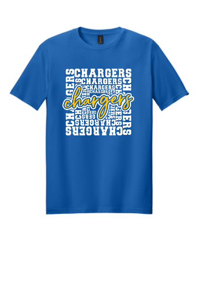 Typography Charger Royal Tee