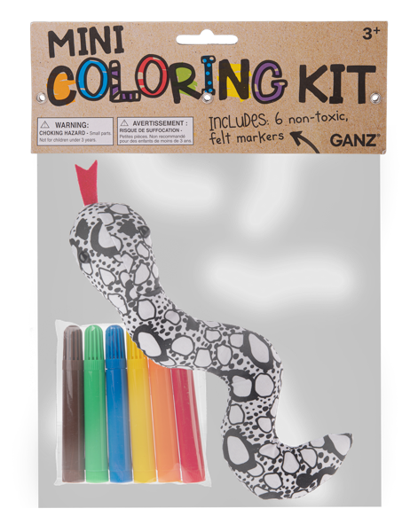 Snake Mini Coloring Kit-7 Piece Kit