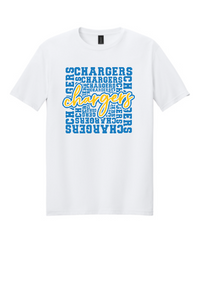 Typography Charger White Tee